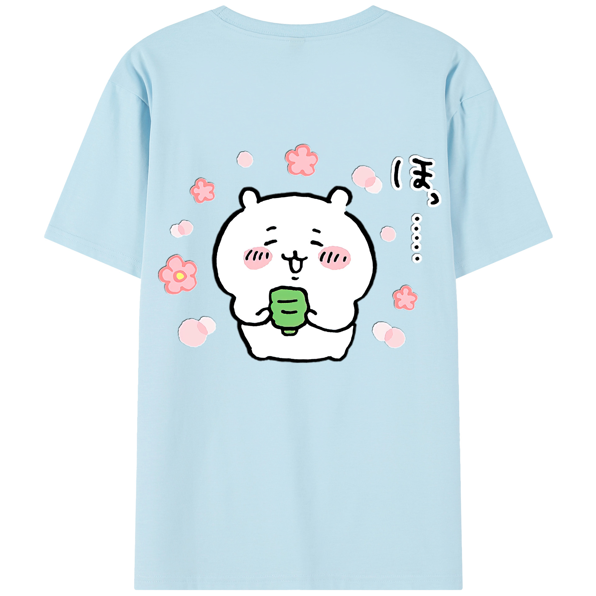 （画像用） ちいかわ ちいかわ Chii-kawa chiikawa 綿100％半袖Tシャツ（背面プリント）